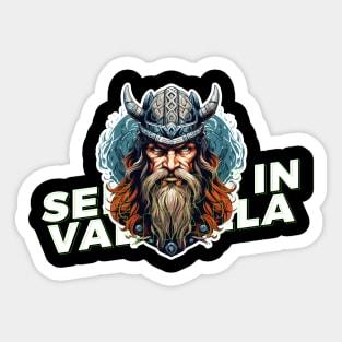 Vikings, See You in Valhalla Sticker